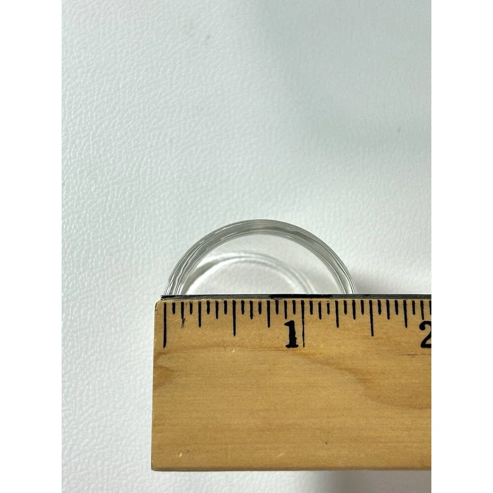 Vintage Pyrex Compatibles “Clear Glass 54” Napkin Rings Box Of 6